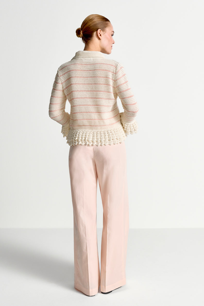 Strickcardigan - Rüschen