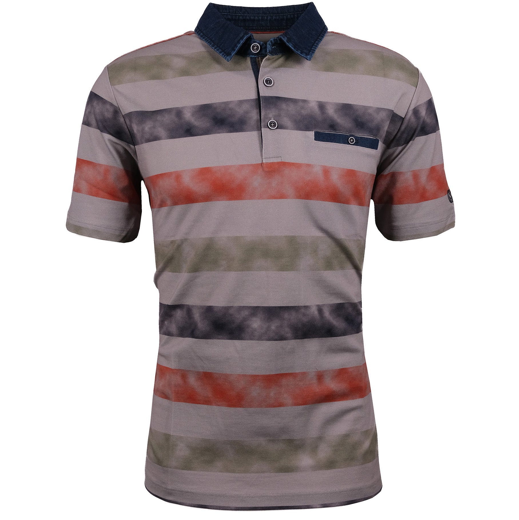 Polo-Shirt - Blockstreifen