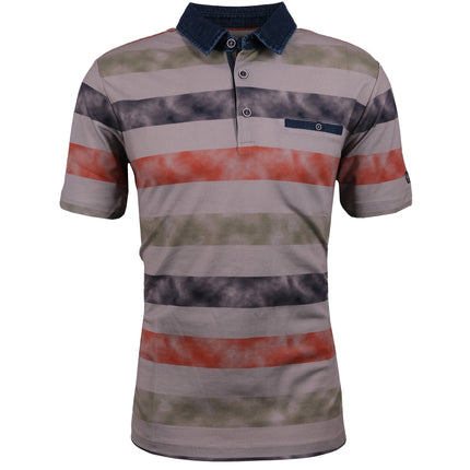 Polo-Shirt - Blockstreifen