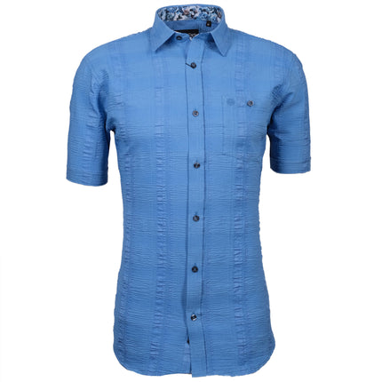 Kurzarmhemd - Seersucker-Optik