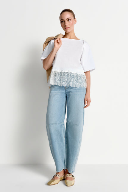 T-Shirt - Spitzensaum