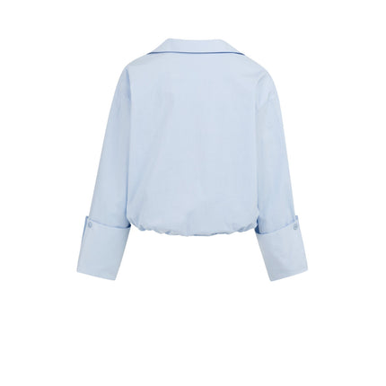 Ballonbluse - V-Ausschnitt