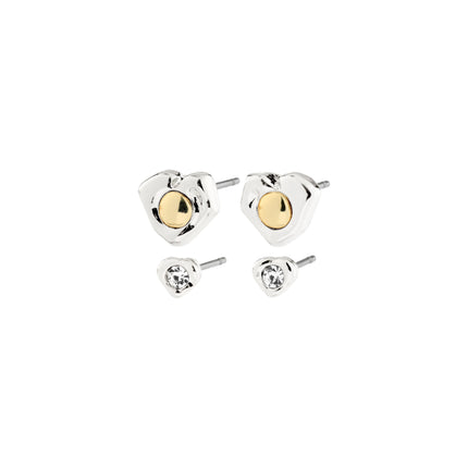 Ohrringe - NOVA  - 2-in-1 Set - versilber
