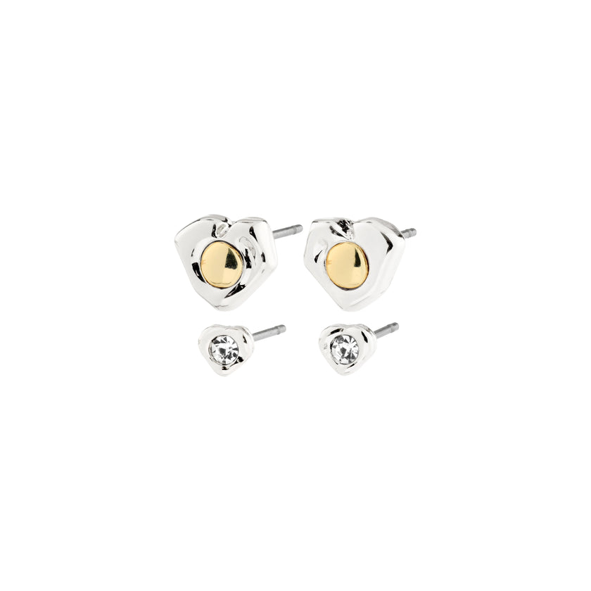 Ohrringe - NOVA  - 2-in-1 Set - versilber