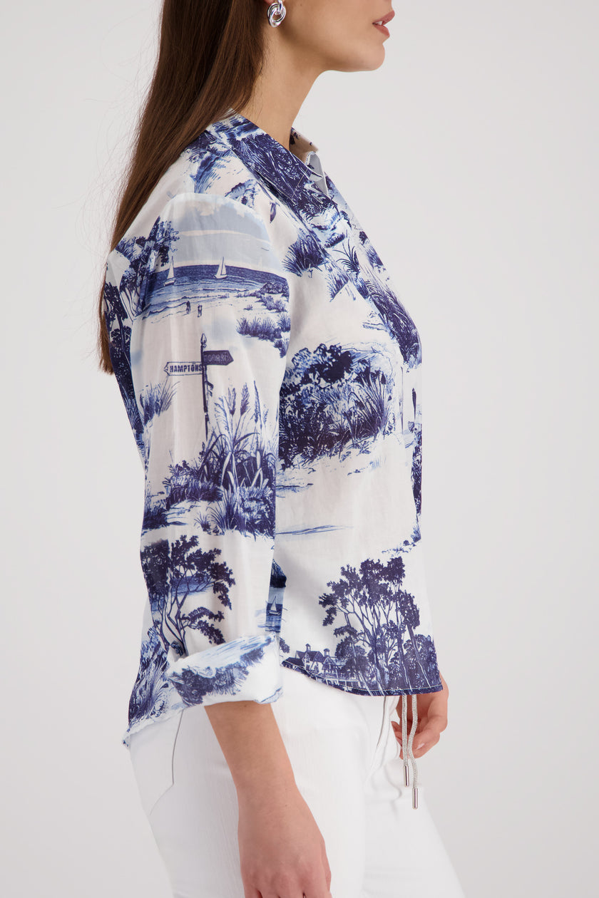 Bluse - Alloverprint