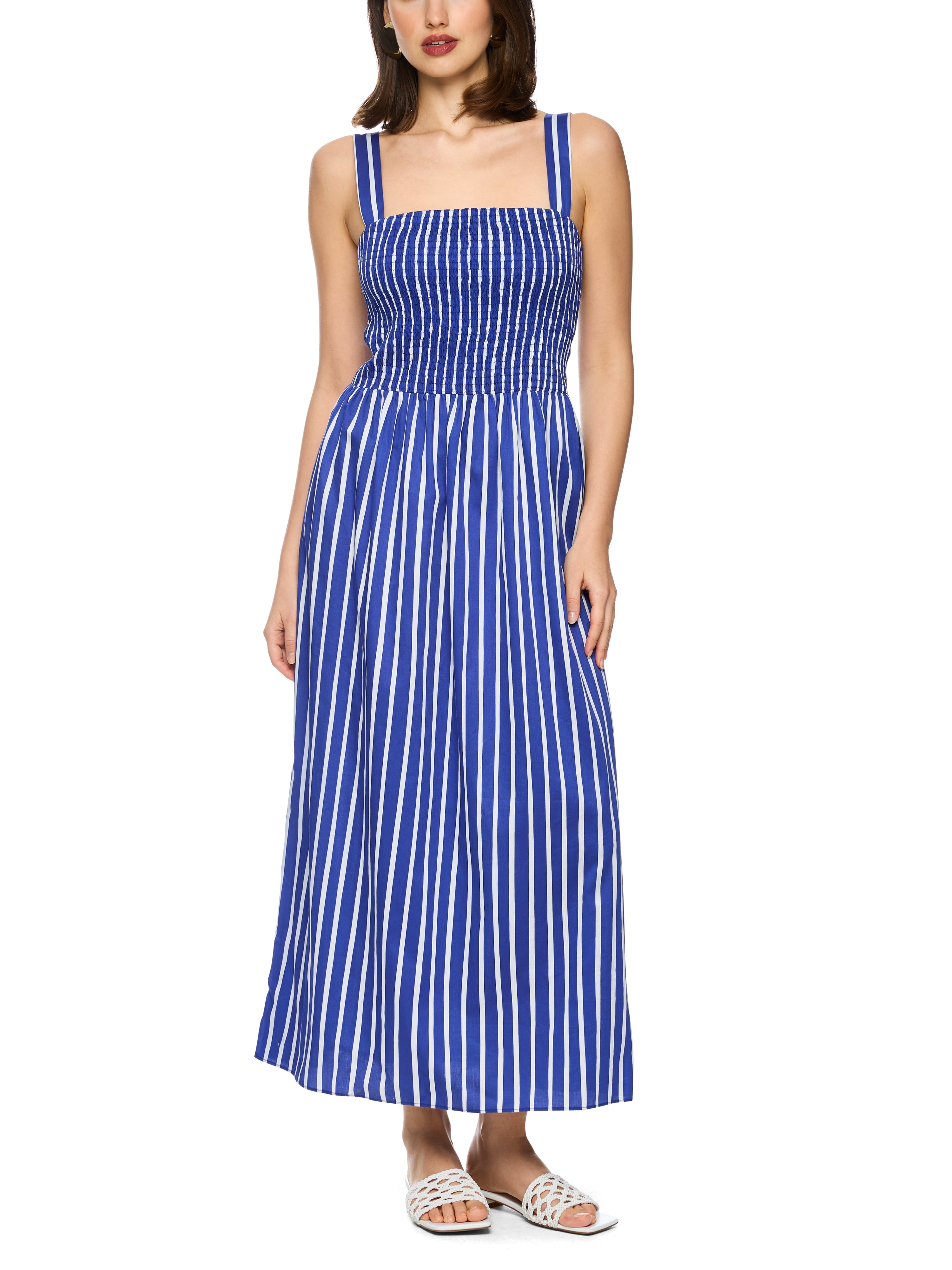 Maxikleid -  gesmoktes Oberteil