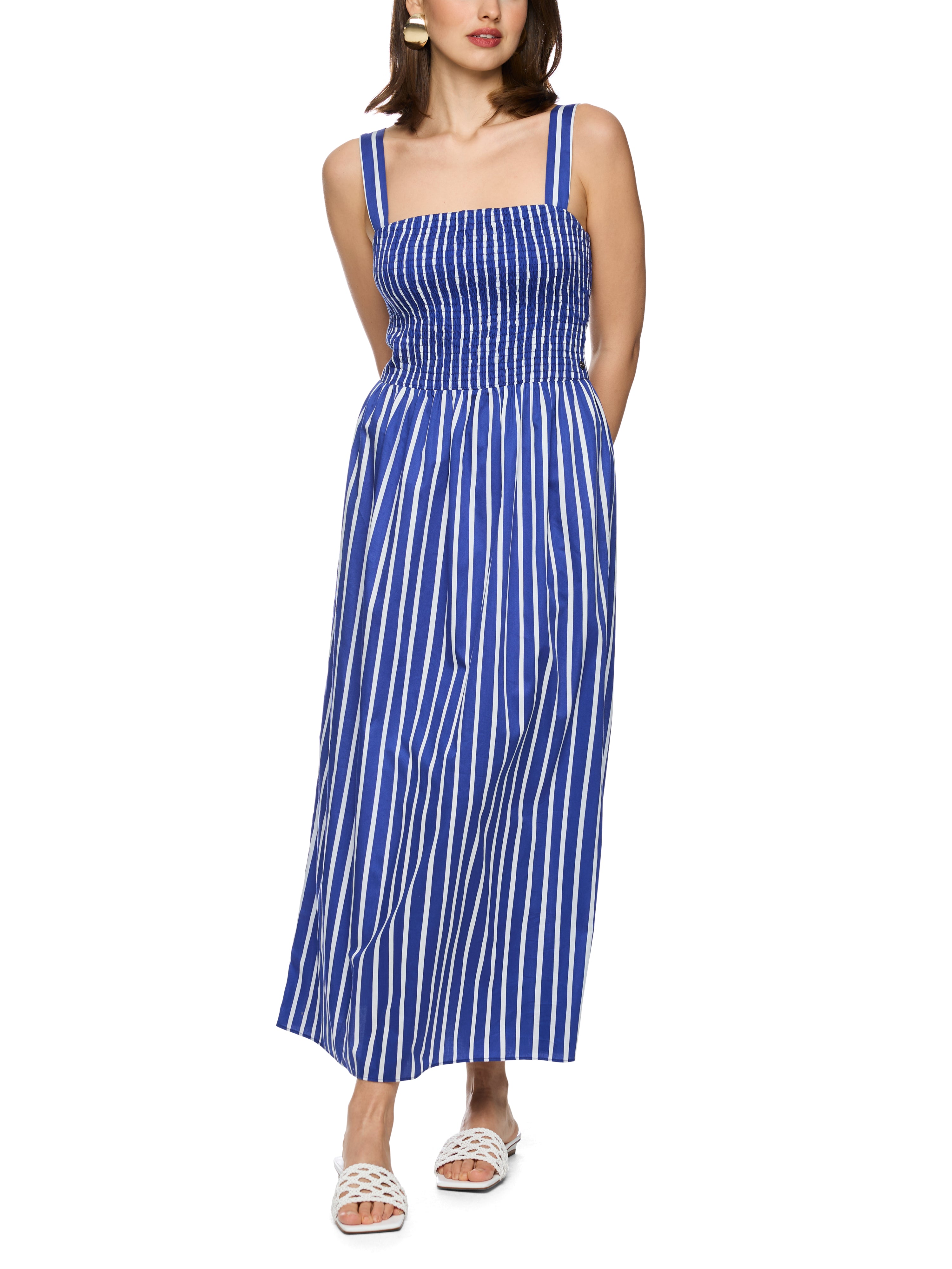 Maxikleid -  gesmoktes Oberteil