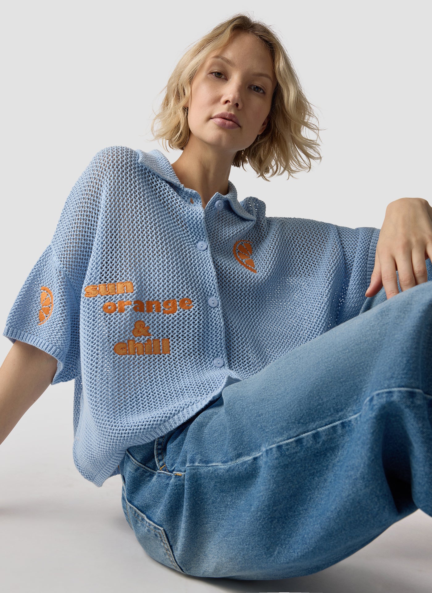 Strickjacke  - Orange Juice