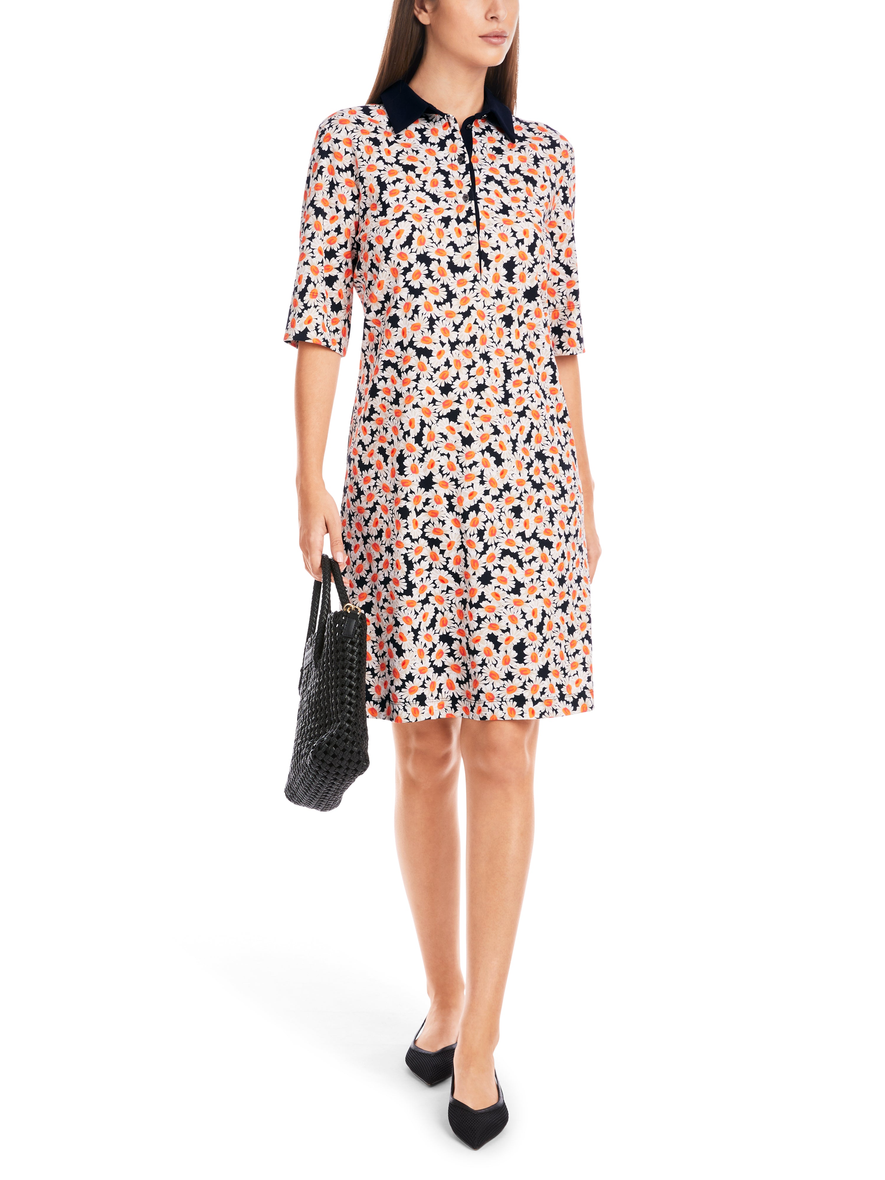 ONLINE EXCLUSIV - Polo Kleid - Margeriten-Print