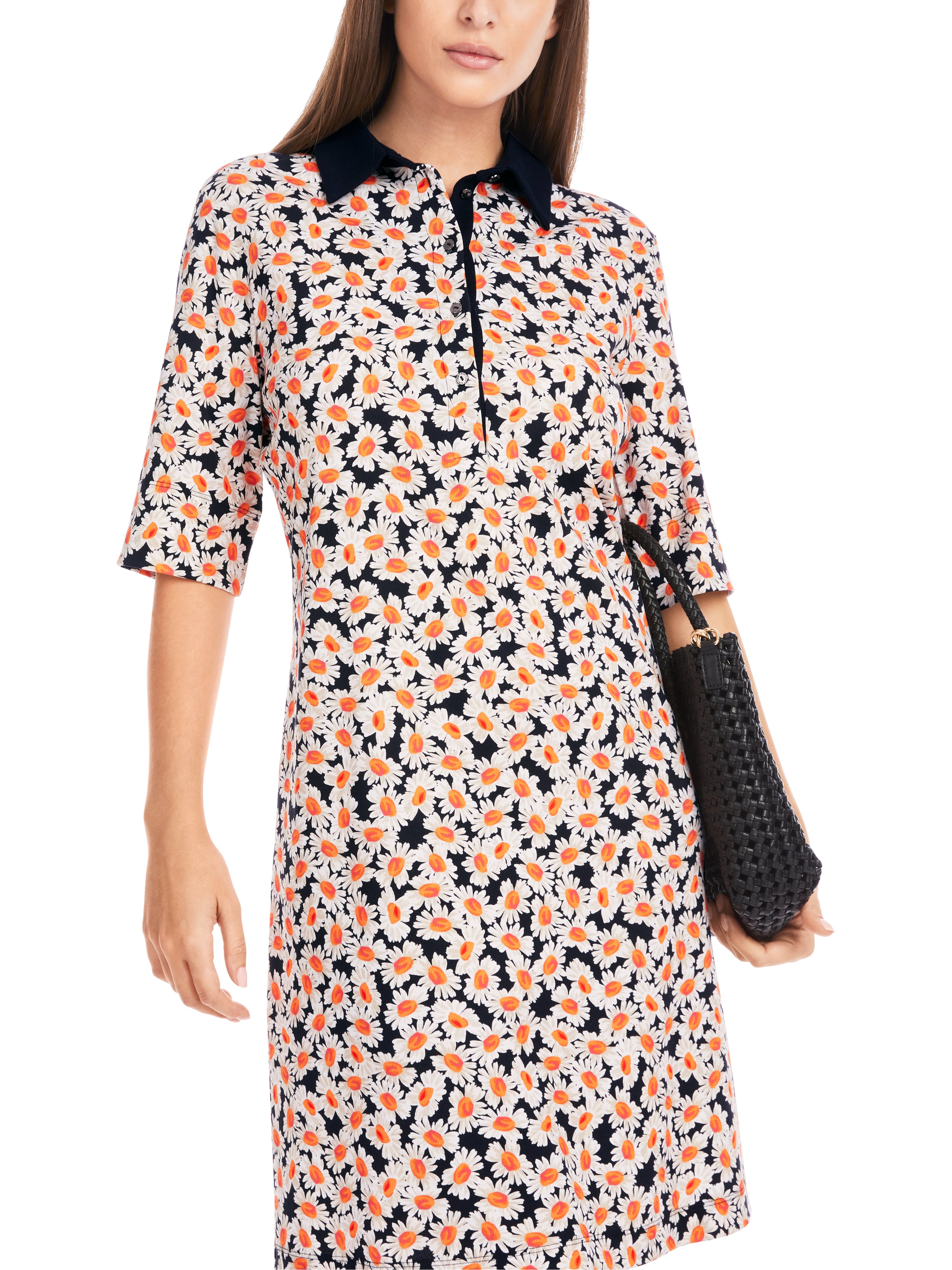 ONLINE EXCLUSIV - Polo Kleid - Margeriten-Print