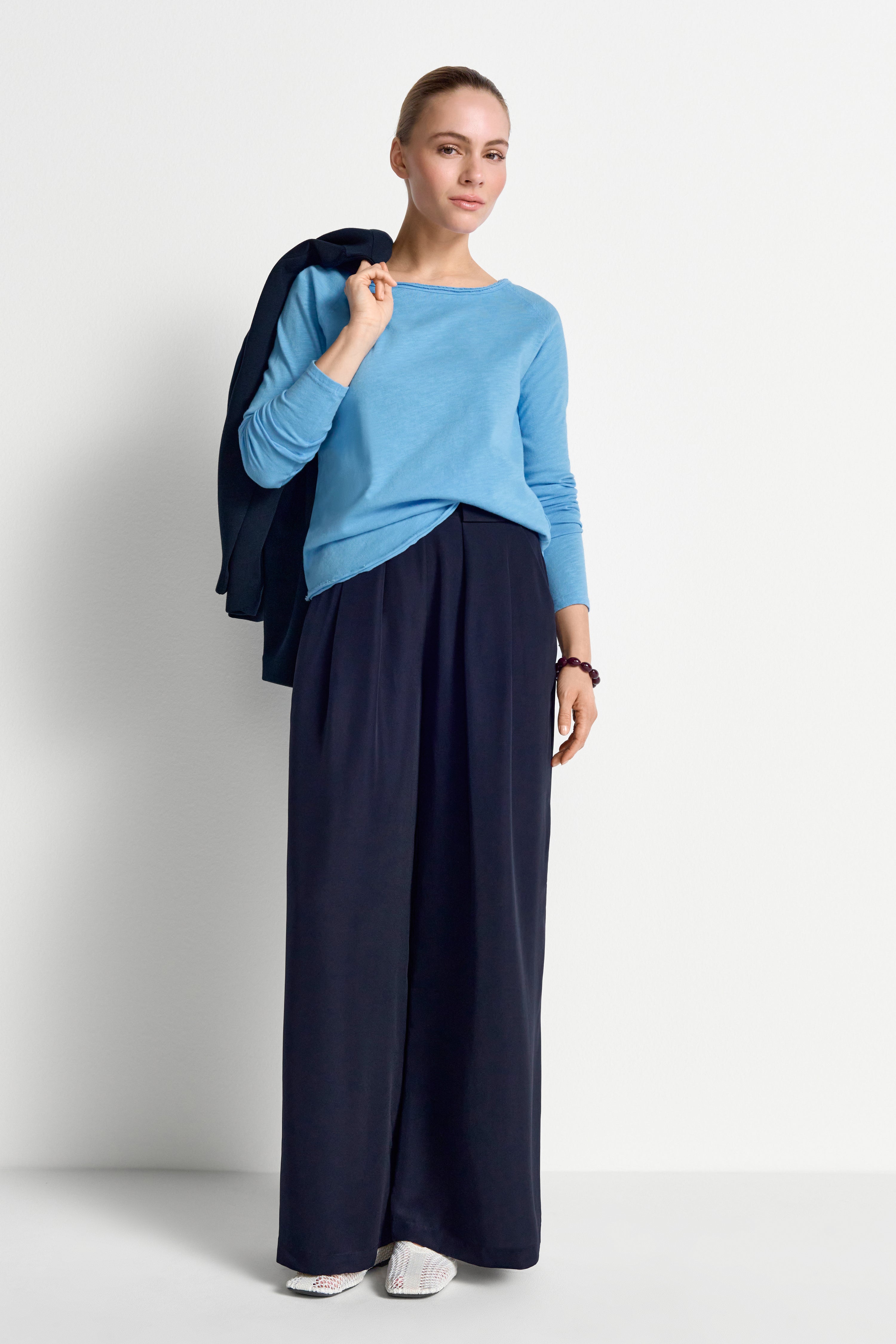 Langarmshirt - Baumwolle