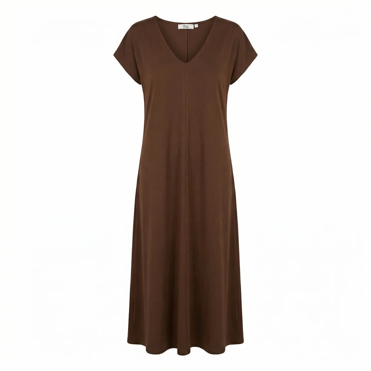Midikleid - V-Neck