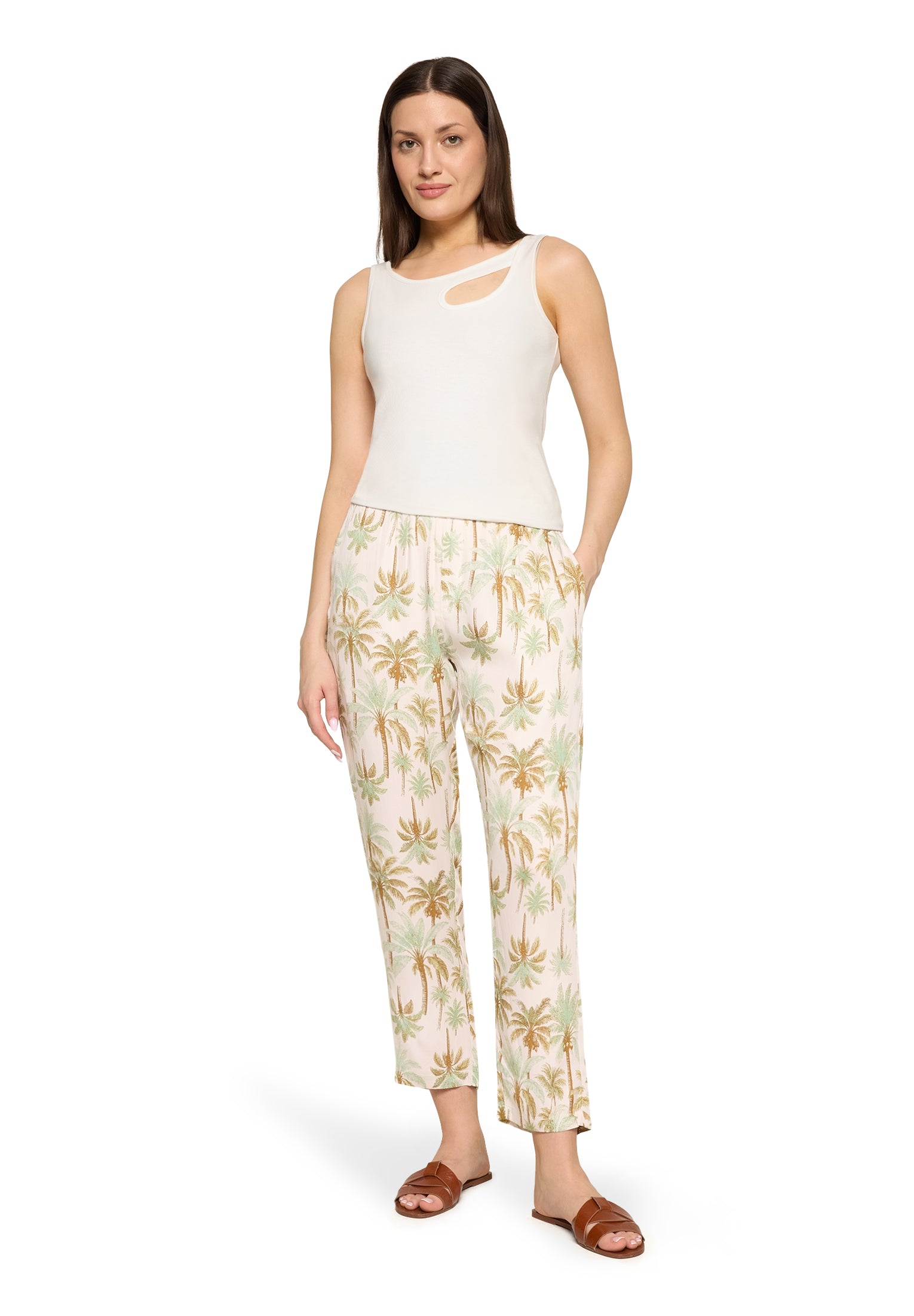 Hose - Palmenprint