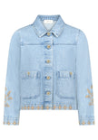 Jeansjacke - Stickerei