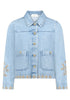 Jeansjacke - Stickerei