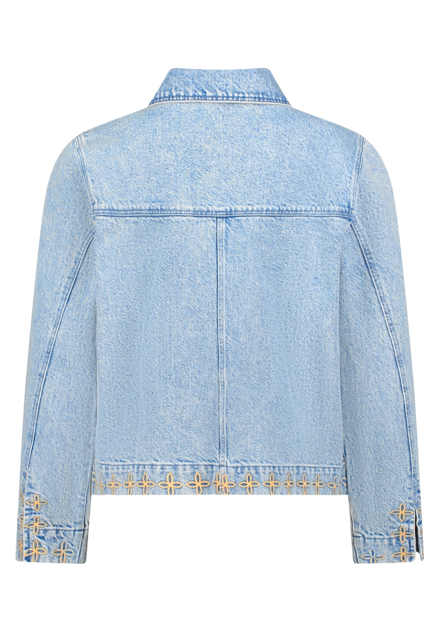 Jeansjacke - Stickerei