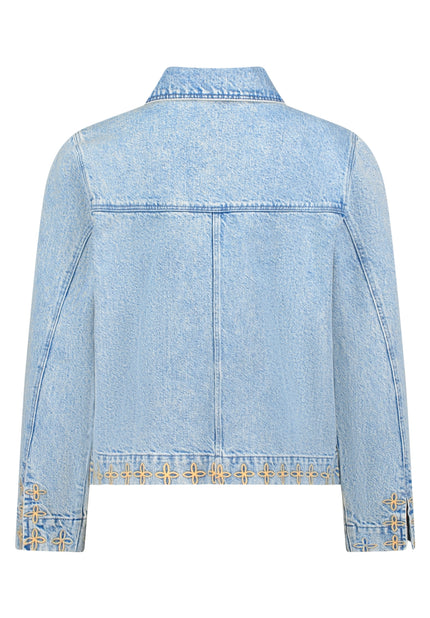 Jeansjacke - Stickerei