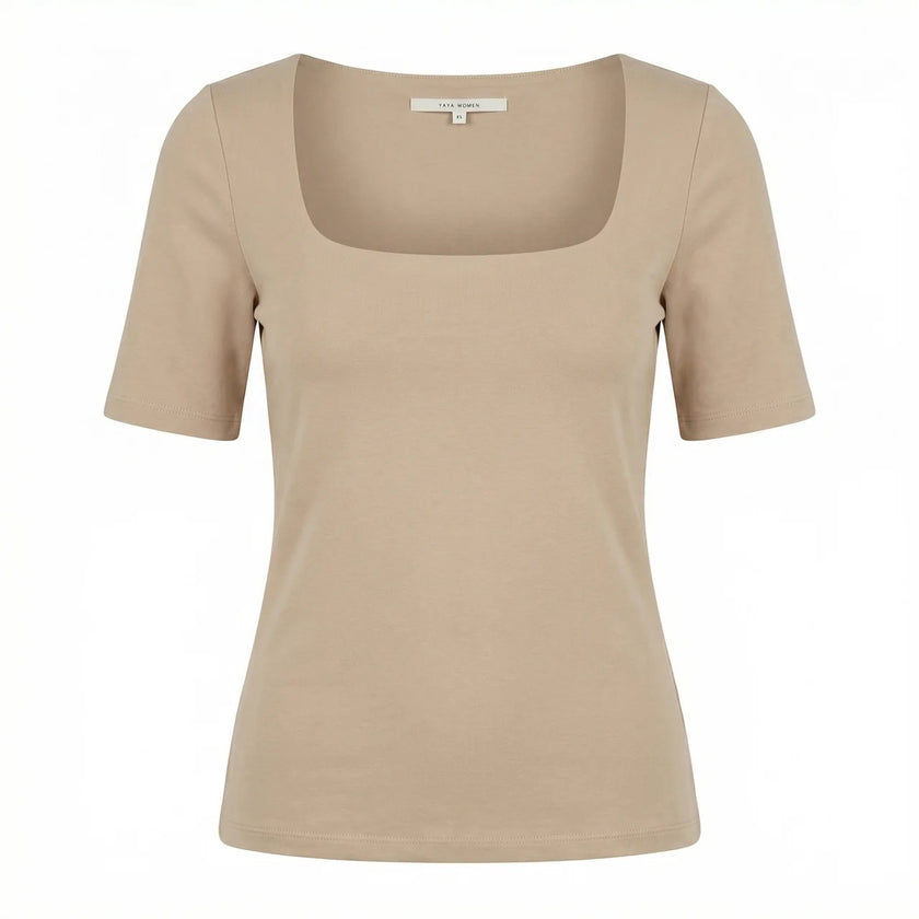 T-Shirt - eckiger Ausschnitt