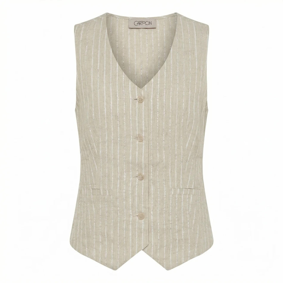 ONLINE EXCLUSIV - Weste - Leinenmix