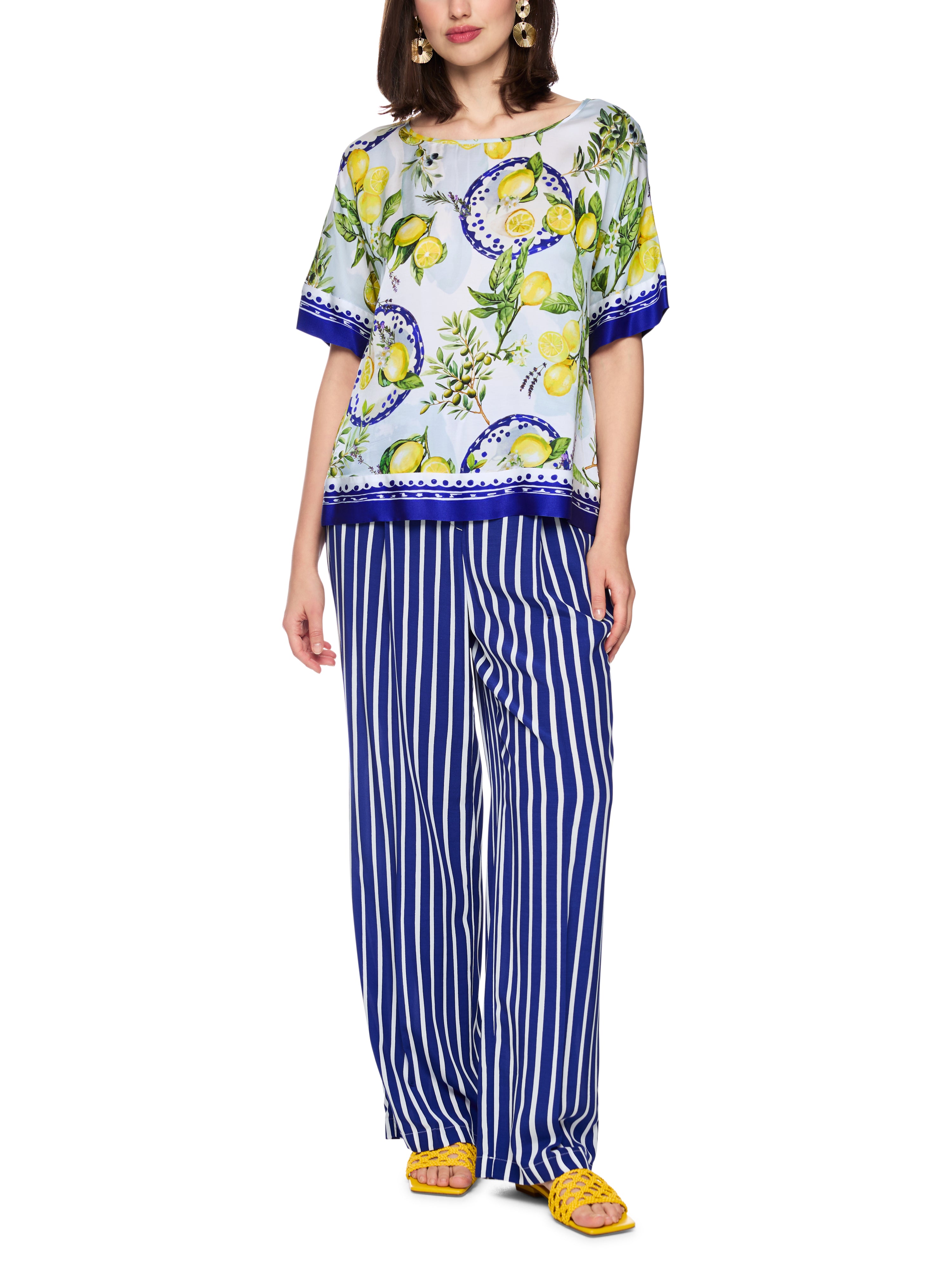 Bluse - Zitronenprint