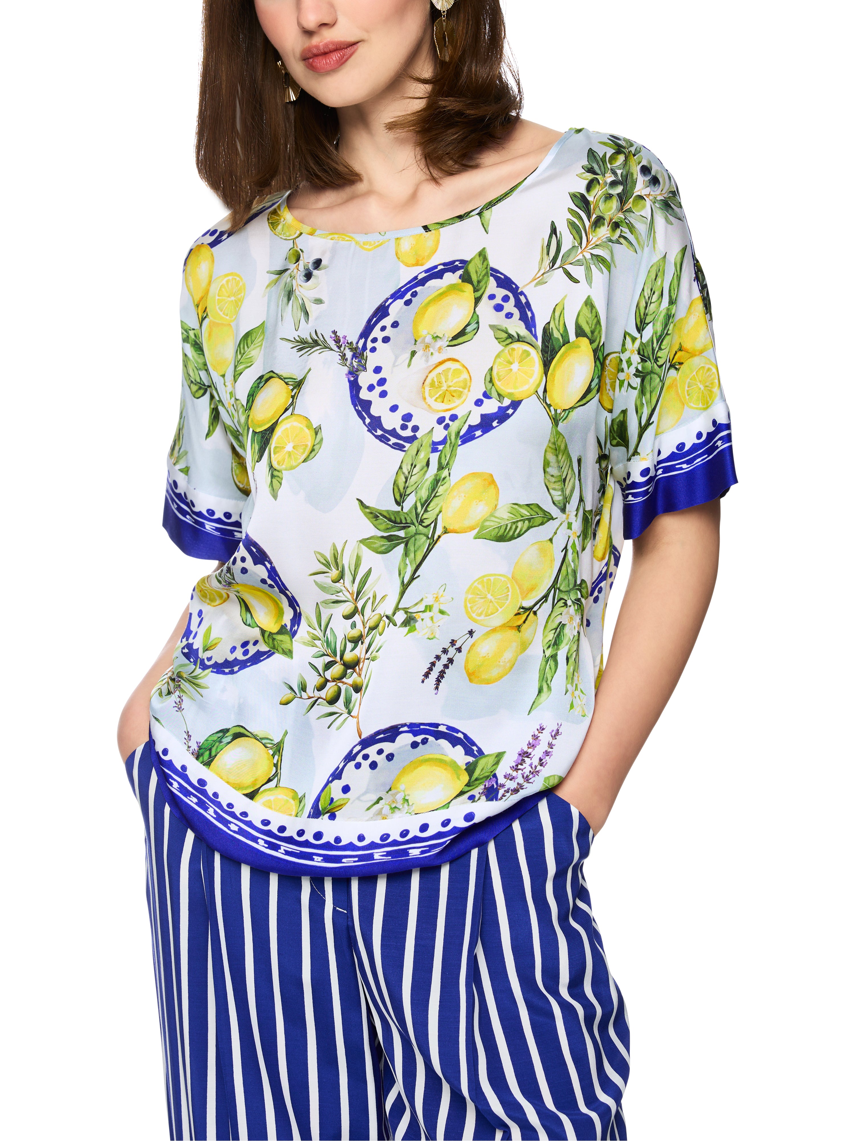 Bluse - Zitronenprint