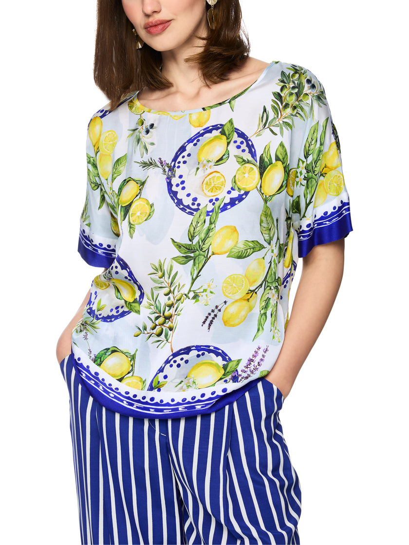 Bluse - Zitronenprint