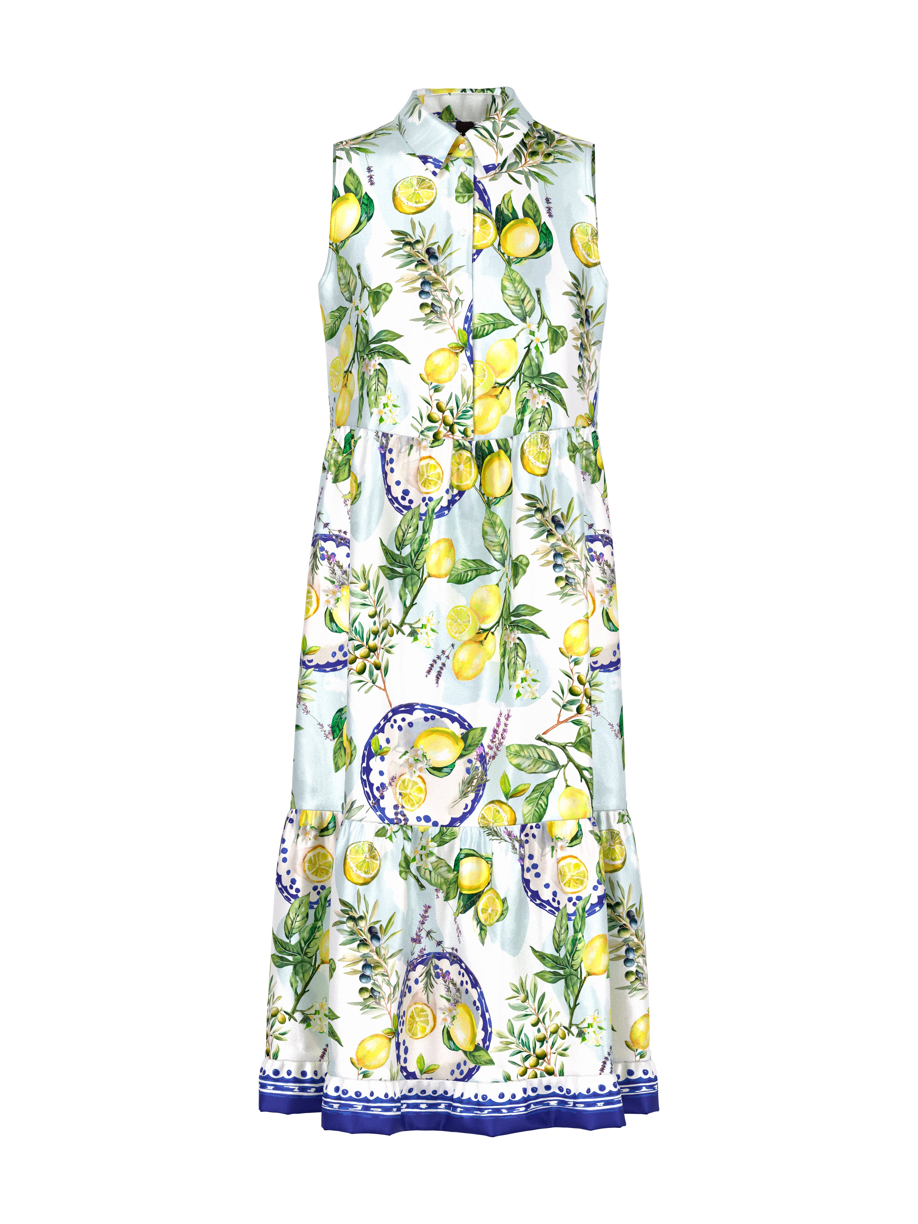 Kleid - Zitronen-Print