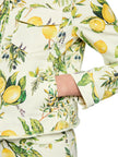 Jeansjacke - Zitronen-Print