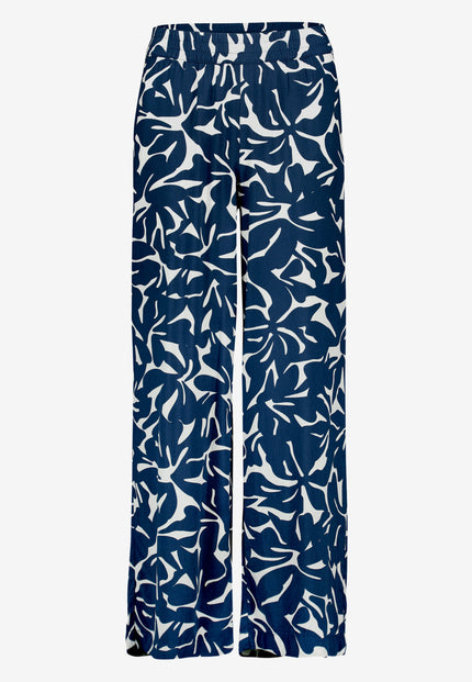 Stoffhose - Blumenmuster