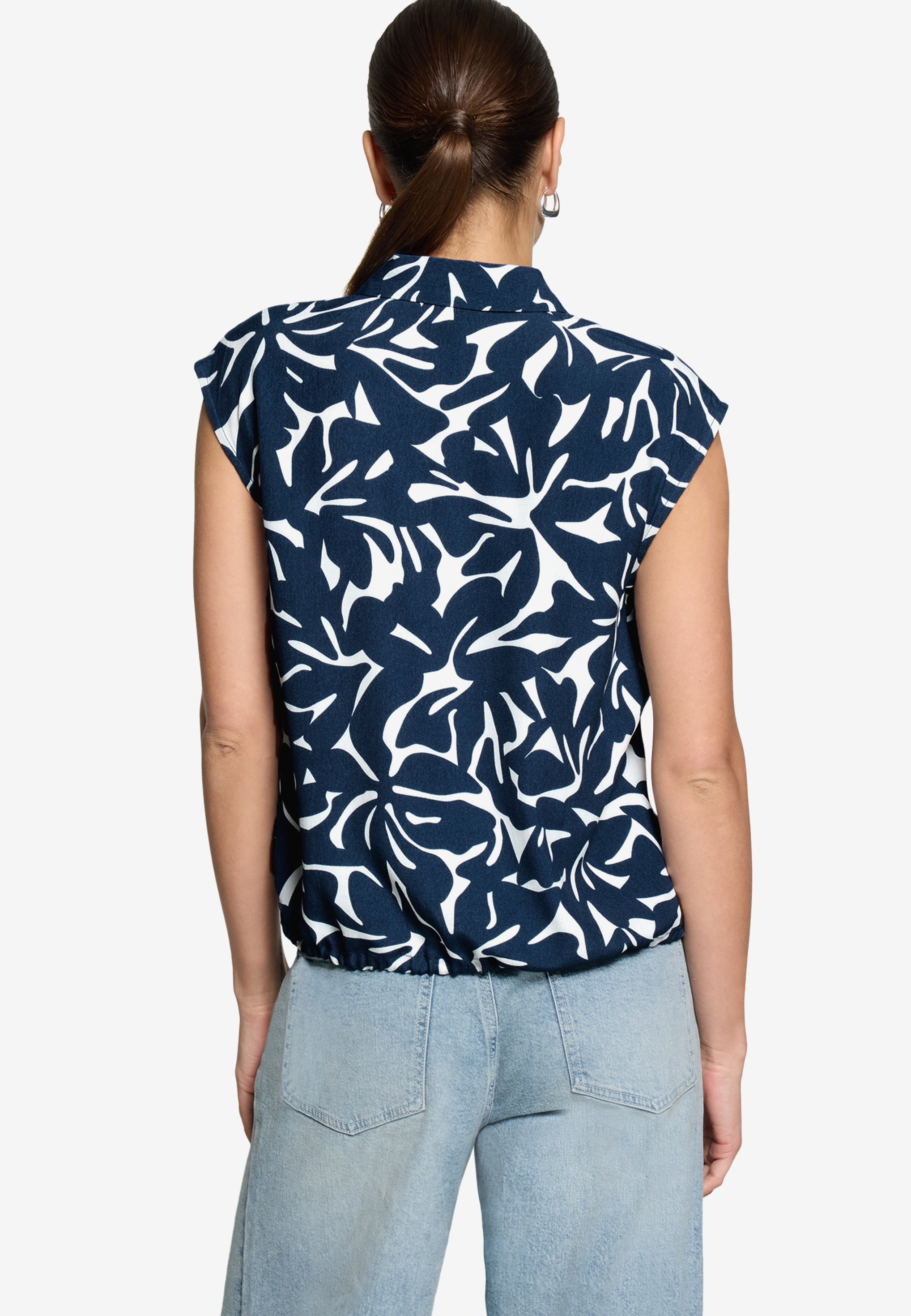 Hemdbluse  - Blumenprint