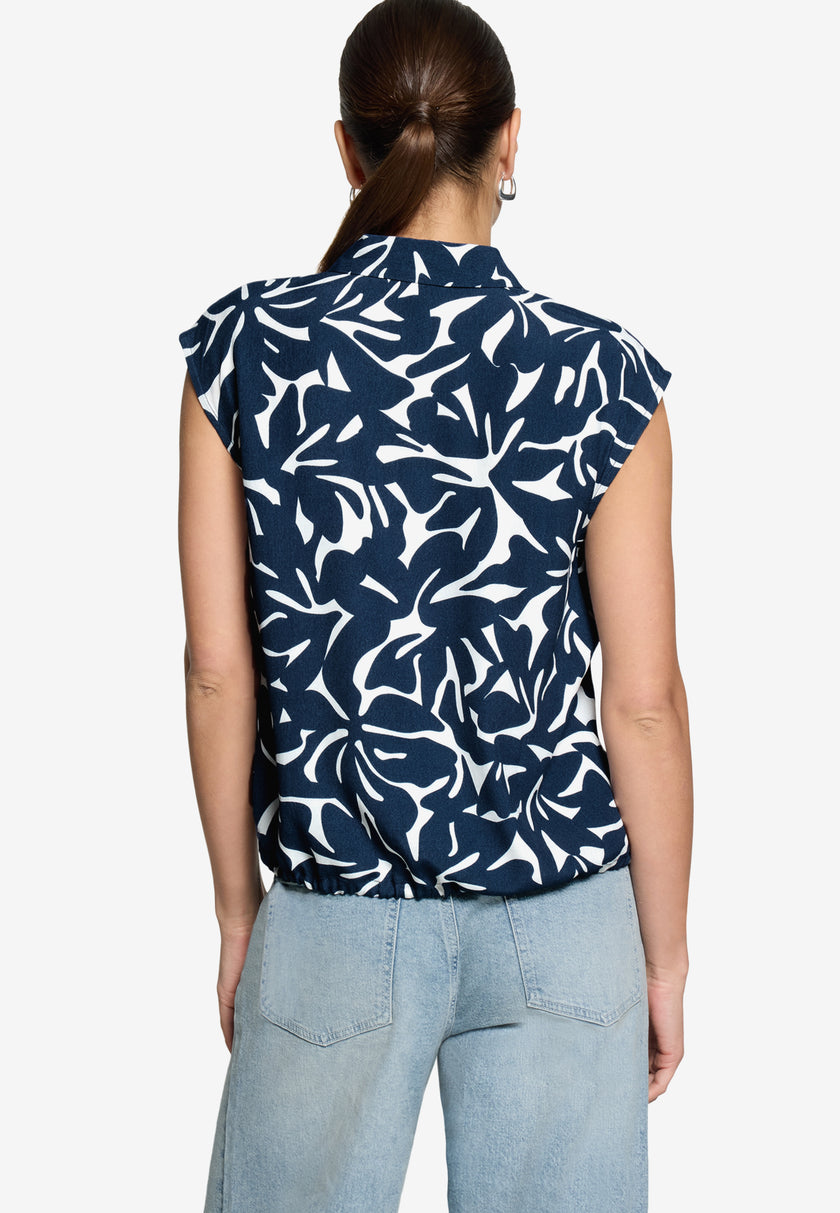 Hemdbluse  - Blumenprint