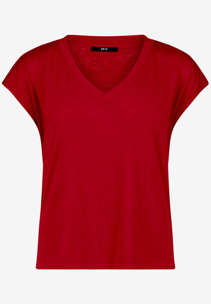 Basic-Shirt  - V-Ausschnitt