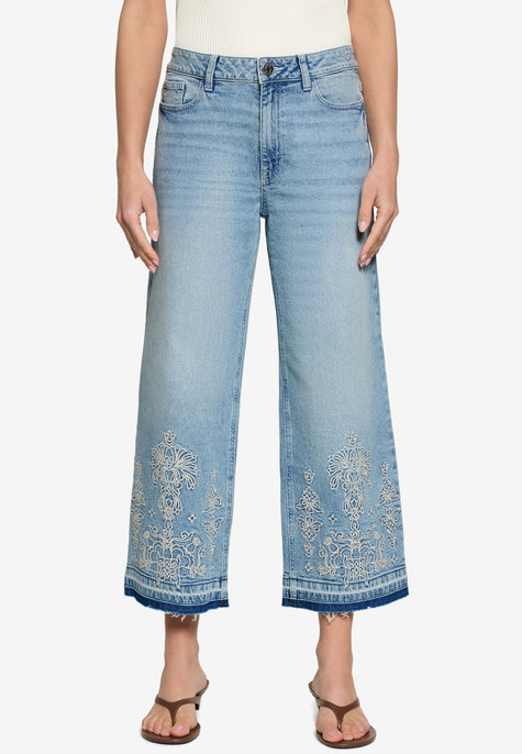 Jeans  - Stickerei