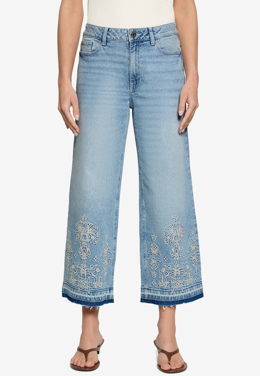 Jeans  - Stickerei