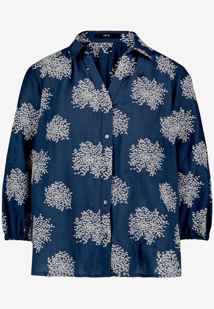 Oversized-Bluse - 3/4 Arm