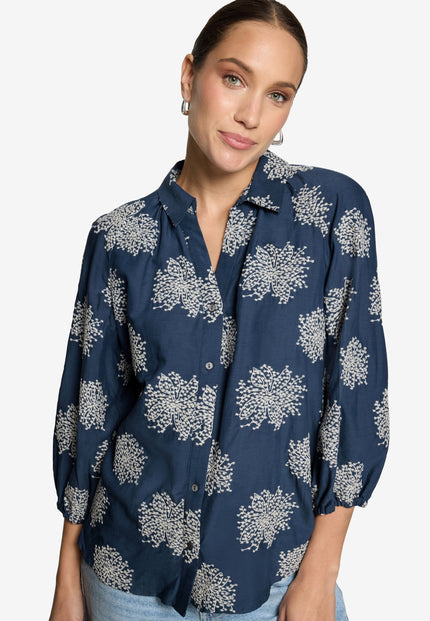 Oversized-Bluse - 3/4 Arm