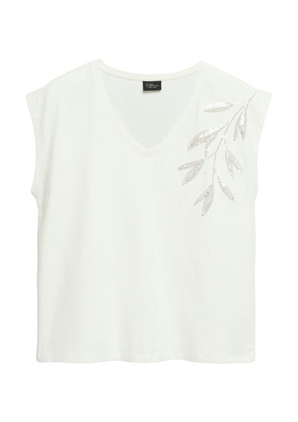 T-Shirt - Paillettenbesatz