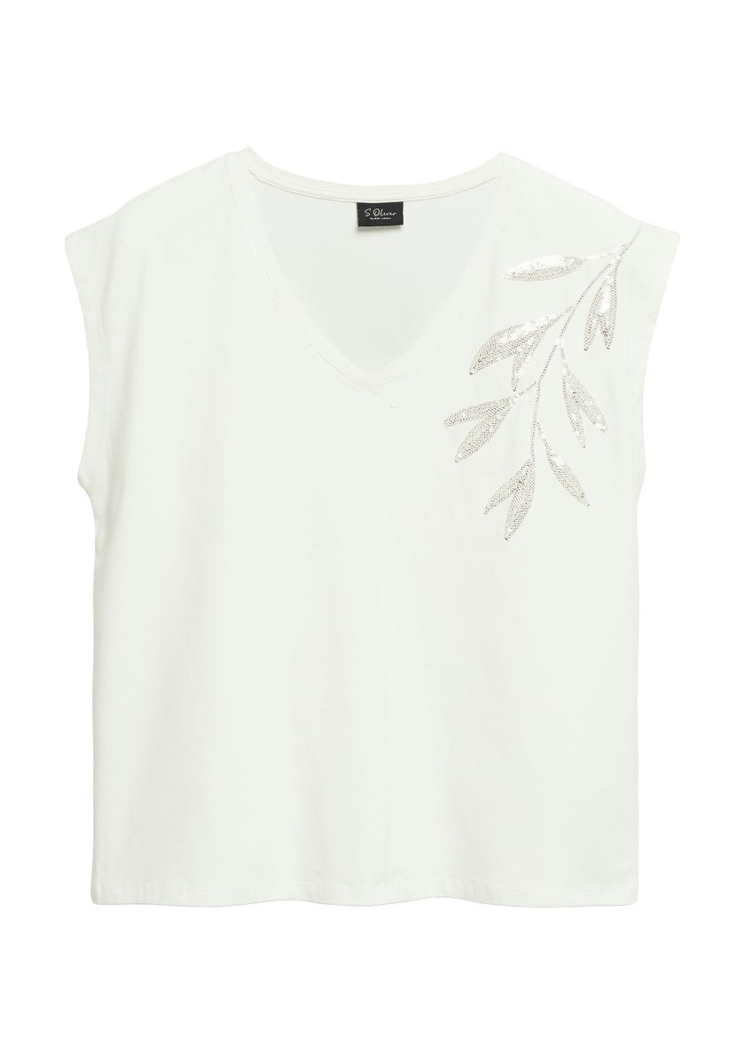 T-Shirt - Paillettenbesatz