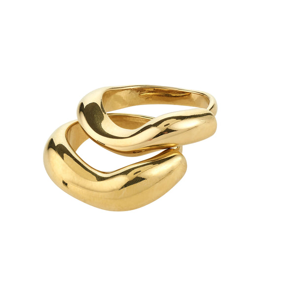 Ringe 2-in-1 Set - CALLAWAY - vergoldet