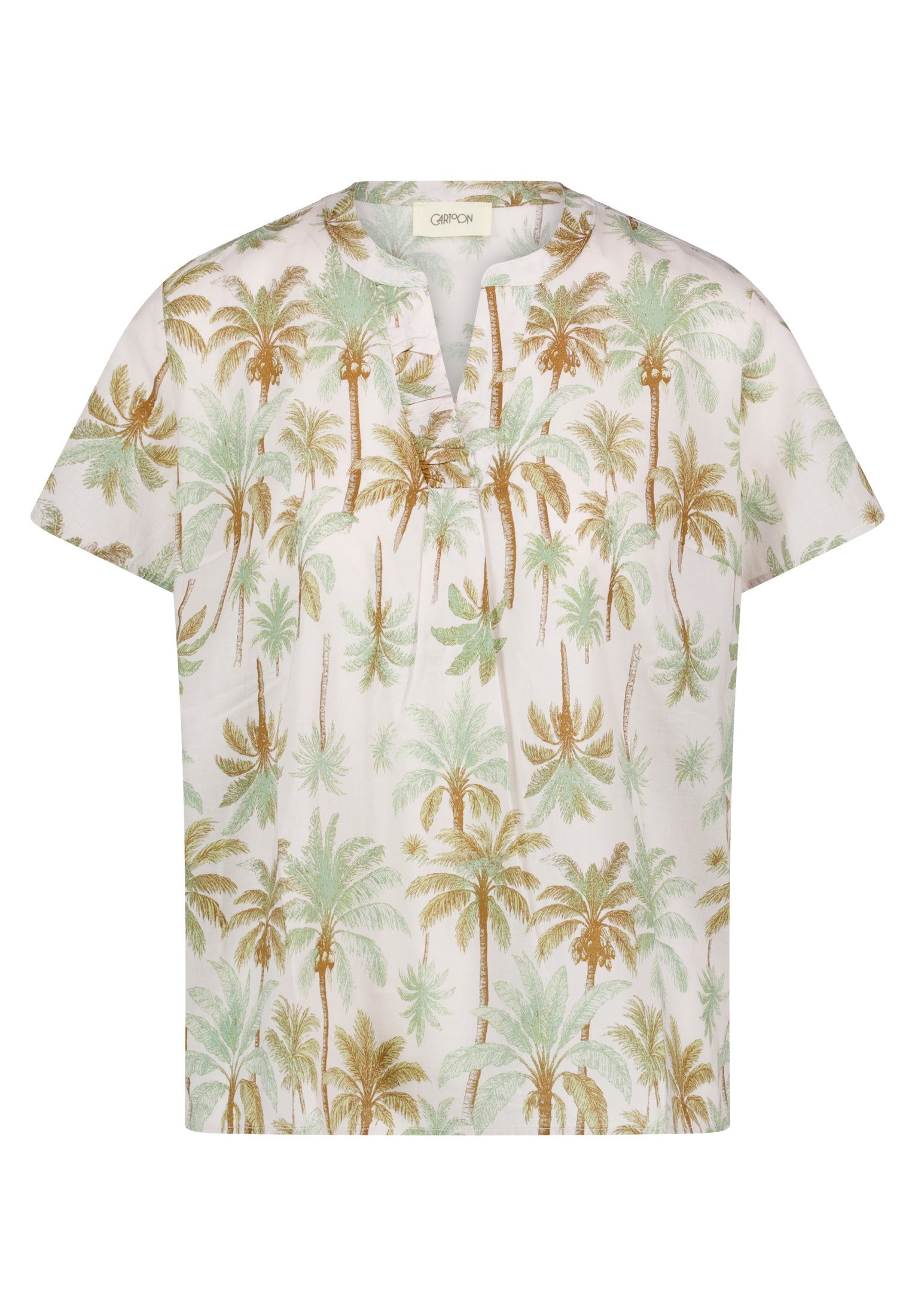 Blusenshirt - Palmenprint
