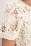 Strickjacke - Spitze