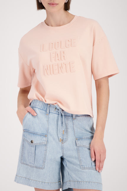 T-Shirt - Prägeschrift