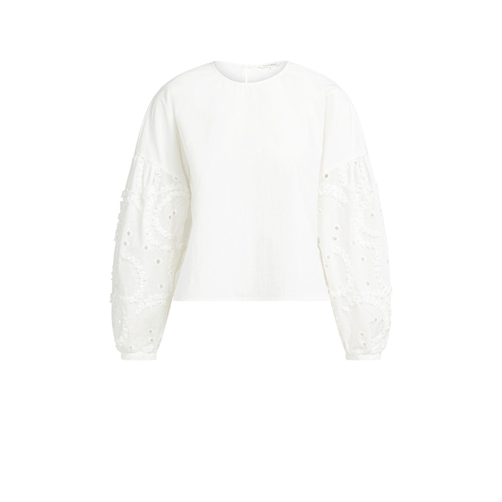 Bluse - Ärmelstickerei