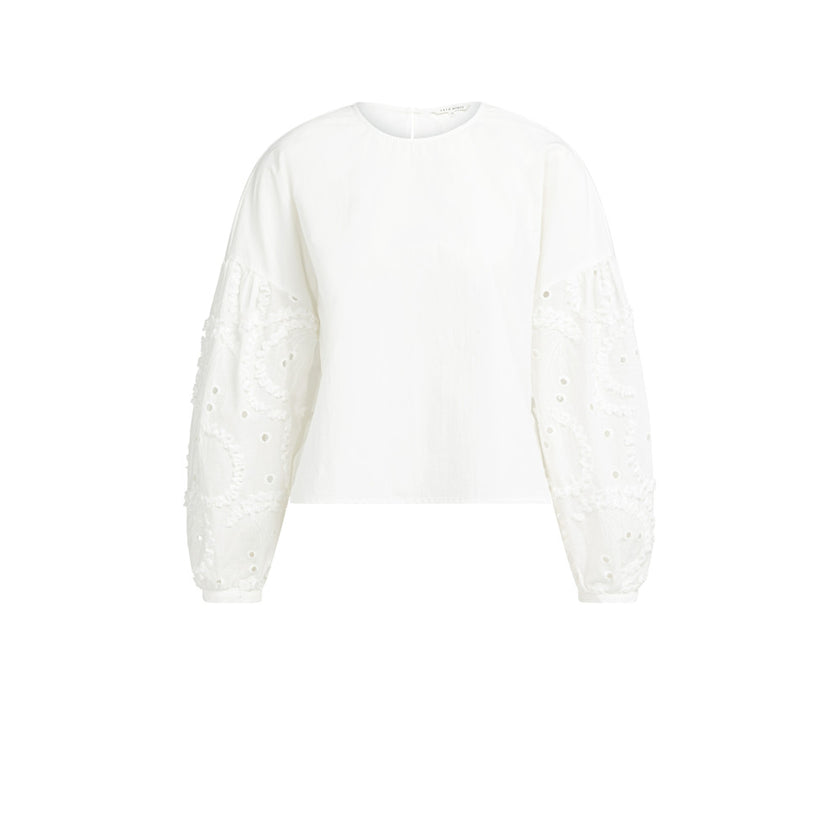 Bluse - Ärmelstickerei