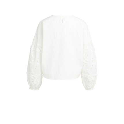 Bluse - Ärmelstickerei