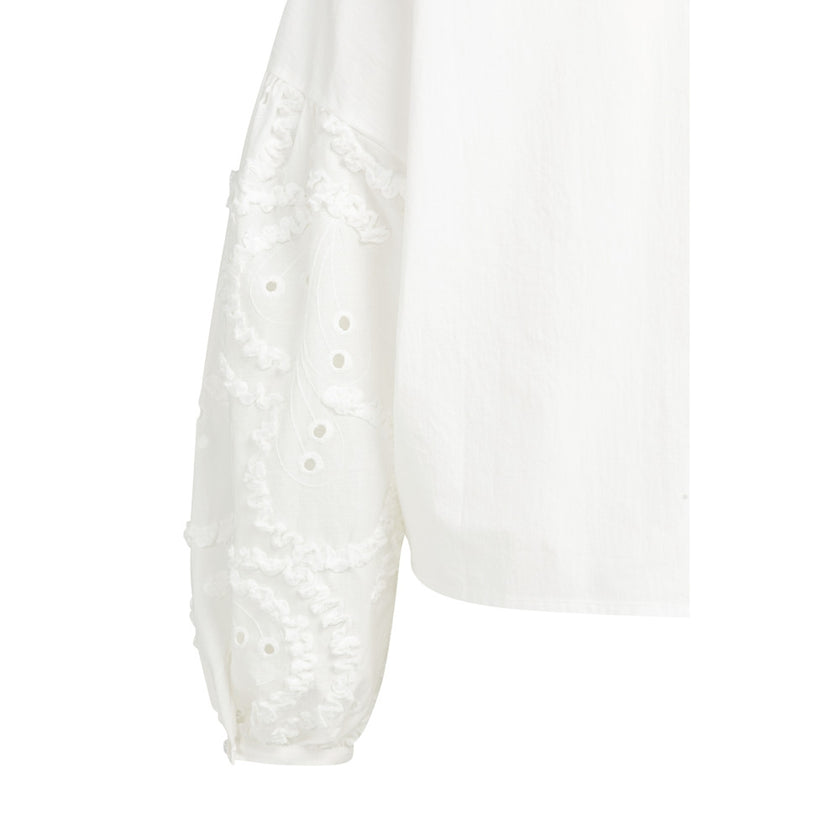 Bluse - Ärmelstickerei