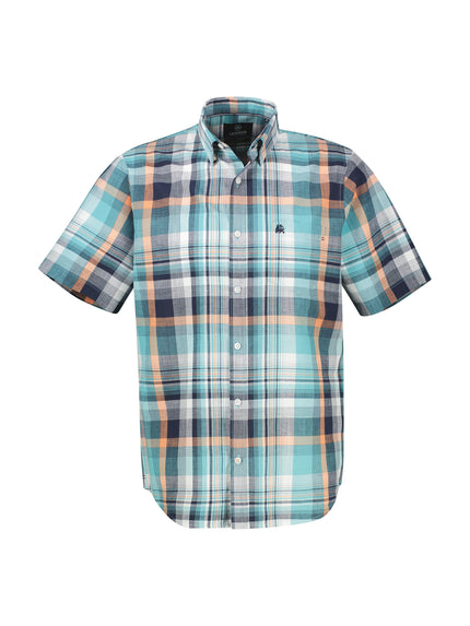Kurzarmhemd - Button Down Kragen