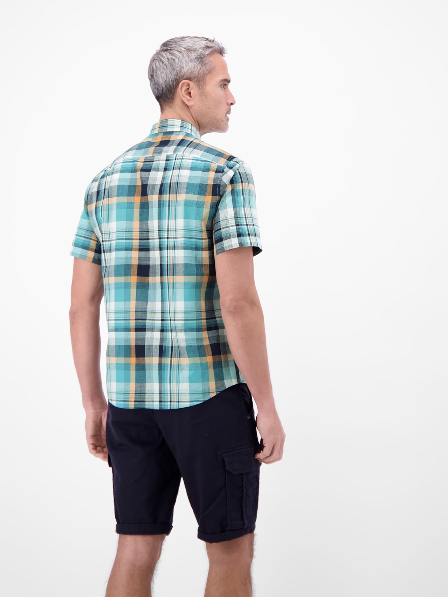 Kurzarmhemd - Button Down Kragen