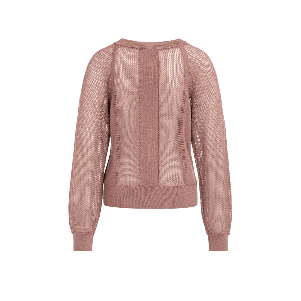 Strickpullover - Netzoptik