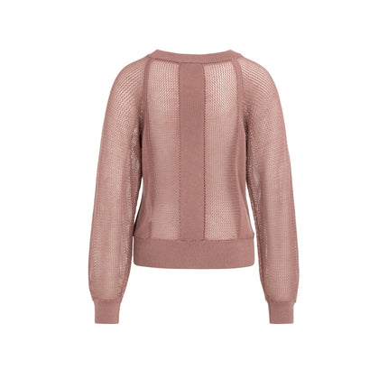 Strickpullover - Netzoptik